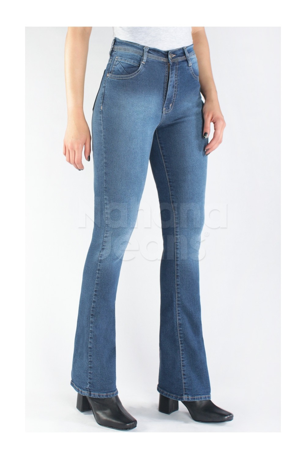 Pantalón oxford 2025 tiro alto