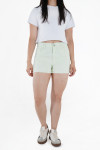 25157 SHORT VERDE GABARDINA