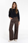40750 WIDE LEG ANIMAL PRINT