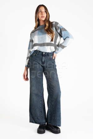 40246 WIDE LEG MATIZADO