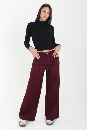 17951 WIDE LEG BORDÓ